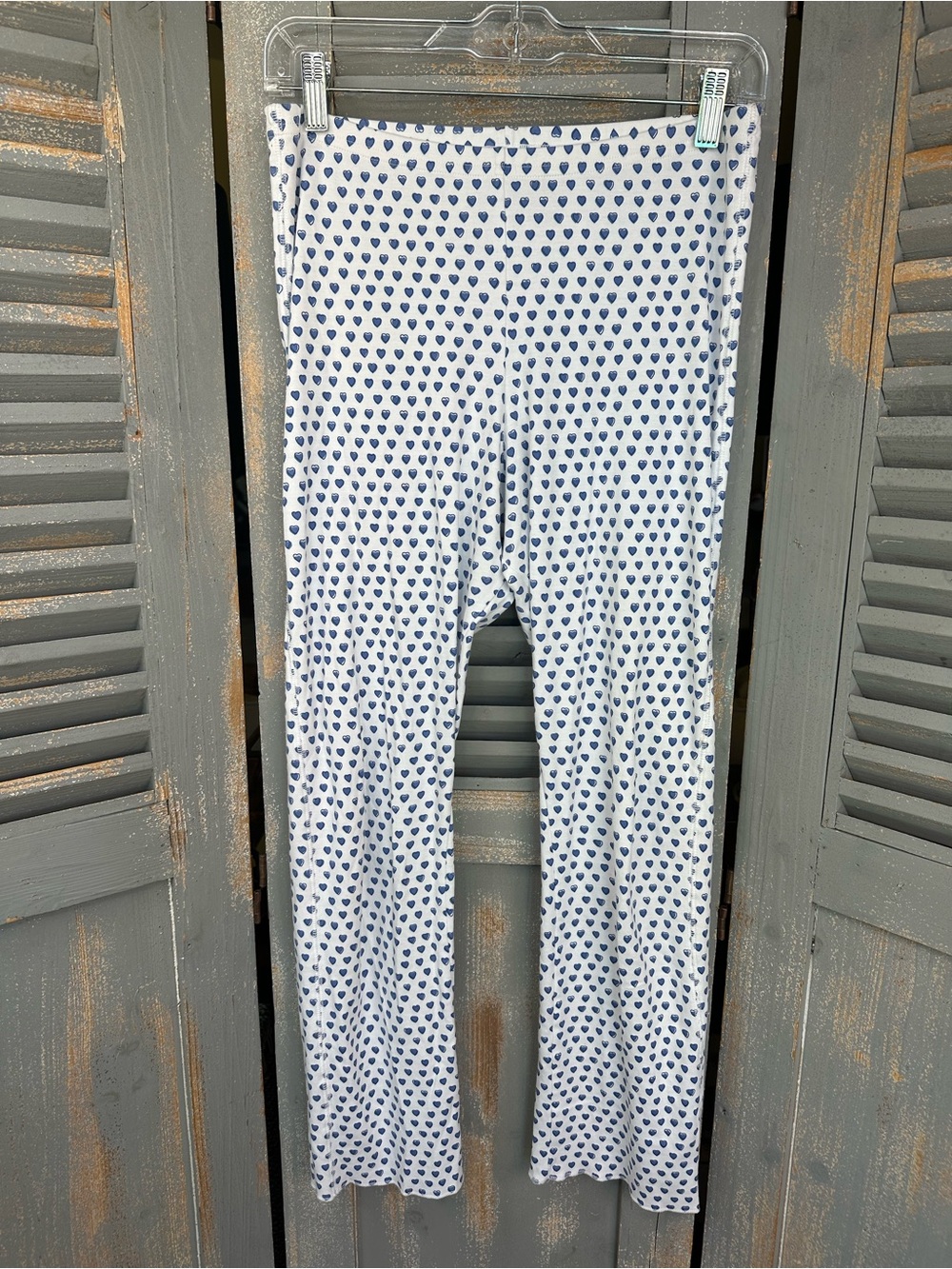 Roller Rabbit Hearts PJ Pant Blue Hearts Sz S NWOT